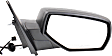 2017 Chevrolet Silverado 1500 - Driver and Passenger Side Mirror, Power Adjust, Heated, Textured Black, Manual Folding, No Signal Light, Driver Side - With Blind Spot Detection in Glass; Passenger Side - No Blind Spot Feature, No Memory, No Puddle Light, No Auto-Dimmi