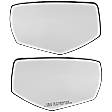 Driver and Passenger Side Mirror Glass, Heated, Driver Side - With Blind Spot Glass; Passenger Side - No Blind Spot Feature No Auto-Dim