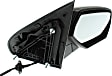 2015 Chevrolet Silverado 1500 - Driver and Passenger Side Mirror, Power Adjust, Heated, Paintable, Manual Folding, No Signal Light, Driver Side - With Blind Spot Detection in Glass; Passenger Side - No Blind Spot Feature, No Memory, No Puddle Light, No Auto-Dimming