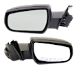 Driver and Passenger Side Mirrors, Power Adjust, Non-Folding, Heated, Paintable, In-housing Signal Light, With memory, No Puddle Light, No Auto-Dimming, No Blind Spot Feature