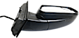 Driver and Passenger Side Mirror, Power Adjust, Non-Heated, Manual Folding, Textured Black, No Signal Light, No Memory, No Puddle Light, No Auto-Dimming, With Blind Spot Glass