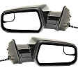 Driver and Passenger Side Mirror, Power Adjust, Heated, Manual Folding, Paintable, No Signal Light, No Memory, No Puddle Light, No Auto-Dimming, With Blind Spot Glass