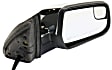 Driver and Passenger Side Mirror, Power Adjust, Heated, Manual Folding, Chrome, No Signal Light, With Memory, No Puddle Light, No Auto-Dim, With Blind Spot Glass