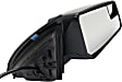 2014 GMC Acadia - Driver and Passenger Side Mirror, Power Adjust, Non-Heated, Textured Black, Manual Folding, No Signal Light, With Blind Spot Glass, No Memory, No Puddle Light, No Auto-Dimming