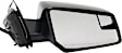 2014 GMC Acadia - Driver and Passenger Side Mirror, Power Adjust, Non-Heated, Textured Black, Manual Folding, No Signal Light, With Blind Spot Glass, No Memory, No Puddle Light, No Auto-Dimming