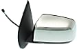 Driver and Passenger Side Mirror, Power Adjust, Heated, Manual Folding, Chrome, No Signal Light, No Memory, No Puddle Light, No Auto-Dim