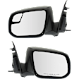 Driver and Passenger Side Mirror, Power Adjust, Non-Heated, Manual Folding, Paintable, In-glass and In-housing Signal Light, No Memory, No Puddle Light, No Auto-Dim