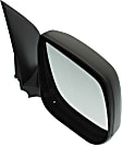 Driver and Passenger Side Mirrors, Manual Adjust, Manual Folding, Non-Heated, Textured Black, No Signal Light, No Memory, No Puddle Light, No Auto-Dimming