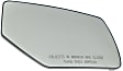 2015-2020 GMC Yukon XL - Driver and Passenger Side Mirror Glass, Heated, Driver Side - With Blind Spot Glass; Passenger Side - No Blind Spot Feature