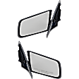 1982-1990 GMC S15 - Driver and Passenger Side Mirrors, Manual Adjust, Manual Folding, Non-Heated, Textured Black, No Signal Light, No Memory, No Puddle Light, No Auto-Dimming
