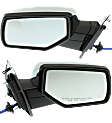 2015 Chevrolet Tahoe - Driver and Passenger Side Mirrors, Power, Manual Folding, Heated, Chrome, No Signal Light, No Memory, No Puddle Light, No Auto-Dimming, With Blind Spot Glass