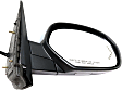 2013 Chevrolet Tahoe - Driver and Passenger Side Mirror, For Models Without Off Road Package, Power Adjust, Heated, Chrome, Power Folding, In-glass Signal Light, No Blind Spot Feature, With Memory, With Puddle Light, No Auto-Dimming