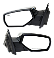 2018 Chevrolet Silverado 1500 - Driver and Passenger Side Mirror, Manual Adjust, Non-Heated, Manual Folding, Chrome, No Signal Light, Without Memory Recall, No Puddle Light, No Auto-Dimming, No Blind Spot Feature