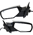 Driver and Passenger Side Mirror, Power Adjust, Heated, Manual Folding, Chrome, No Signal Light, No Memory, No Puddle Light, No Auto-Dim