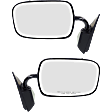 1992-1994 Chevrolet Blazer - Driver and Passenger Side Mirror, Manual Adjust, Non-Heated, Manual Folding, Paintable, No Signal Light, Without Memory Recall, No Puddle Light, No Auto-Dimming, No Blind Spot Feature