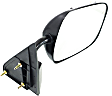 1992-1994 Chevrolet Blazer - Driver and Passenger Side Mirror, Manual Adjust, Non-Heated, Manual Folding, Paintable, No Signal Light, Without Memory Recall, No Puddle Light, No Auto-Dimming, No Blind Spot Feature