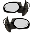 2014 Chevrolet Suburban 1500 - Driver and Passenger Side Mirror, Power Adjust, Heated, Textured Black, Power Folding, In-glass Signal Light, With Blind Spot Detection in Glass, With Memory, With Puddle Light, No Auto-Dimming
