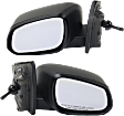 Driver and Passenger Side Mirrors, Manual Adjust, Manual Folding, Non-Heated, Textured Black, No Signal Light, No Memory, No Puddle Light, No Auto-Dimming