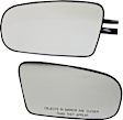 Driver and Passenger Side Mirror Glass, Non-Heated, No Blind Spot Feature, Backing Plate Included
