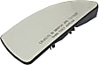 Driver and Passenger Side Mirror Glass, Non-Heated, No Blind Spot Feature, With backing plate, Includes (2) Mirror Glasses