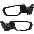 2018 GMC Terrain - Driver and Passenger Side Mirror, Power Adjust, Heated, Chrome, Manual Folding, No Signal Light, No Blind Spot Feature, No Memory, No Puddle Light, No Auto-Dimming