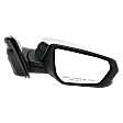 2018 GMC Terrain - Driver and Passenger Side Mirror, Power Adjust, Heated, Chrome, Manual Folding, No Signal Light, No Blind Spot Feature, No Memory, No Puddle Light, No Auto-Dimming