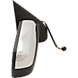 Driver and Passenger Side Mirror, Power Adjust, Heated, Power Folding, With 1 Chrome and 1 Paintable Cap, In-glass Signal Light, With Memory, With Puddle Light, No Auto-Dimming