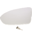 Driver and Passenger Side Mirror Glass, Non-Heated, No Blind Spot Feature, Backing Plate Included