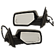2015 Chevrolet Suburban LT - Driver and Passenger Side Mirror, For Models Without Object Sensor, Power Adjust, Heated, With 1 Chrome and 1 Paintable Cap, Power Folding, In-glass Signal Light, No Blind Spot Feature, With Memory, With Puddle Light, No Auto-Dimming~