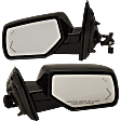 2015-2020 GMC Yukon - Driver and Passenger Side Mirrors, Power, Power Folding, Heated, With 1 Chrome and 1 Paintable Cap, In-glass Signal Light, With memory, With Puddle Light, No Auto-Dimming