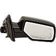 2015-2020 GMC Yukon - Driver and Passenger Side Mirrors, Power, Power Folding, Heated, With 1 Chrome and 1 Paintable Cap, In-glass Signal Light, With memory, With Puddle Light, No Auto-Dimming