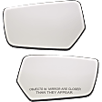 Driver and Passenger Side Mirror Glass, Non-Heated, No Blind Spot Feature