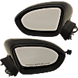 Driver and Passenger Side Mirror, Power Adjust, Heated, Manual Folding, Paintable, No Signal Light, No Memory, No Puddle Light, No Auto-Dim, No Blind Spot Feature