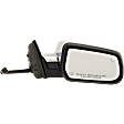 Driver and Passenger Side Mirror, Power Adjust, Heated, Manual Folding, Chrome, No Signal Light, With Memory, No Puddle Light, No Auto-Dim, With Blind Spot Detection in Glass