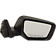 Driver and Passenger Side Mirrors, Power Adjust, Manual Folding, Heated, Chrome, In-housing Signal Light, With memory, With Puddle Light, No Auto-Dimming, No Blind Spot Feature