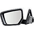 Driver and Passenger Side Mirrors, Power Adjust, Manual Folding, Heated, Paintable, In-housing Signal Light, With memory, With Puddle Light, No Auto-Dimming, No Blind Spot Feature