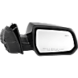 Driver and Passenger Side Mirror, Power Adjust, Heated, Manual Folding, Paintable, No Signal Light, No Memory, No Puddle Light, No Auto-Dim, With Blind Spot Detection in Glass