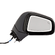 Driver and Passenger Side Mirror, Power Adjust, Heated, Manual Folding, Paintable, In-housing Signal Light, No Memory, No Puddle Light, No Auto-Dim, With Blind Spot Detection in Glass