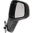 Driver and Passenger Side Mirror, Power Adjust, Heated, Manual Folding, Paintable, In-housing Signal Light, No Memory, No Puddle Light, No Auto-Dim, With Blind Spot Detection in Glass