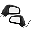 Driver and Passenger Side Mirror, Power Adjust, Heated, Manual Folding, Paintable, In-housing Signal Light, No Memory, No Puddle Light, No Auto-Dim, With Blind Spot Detection in Glass