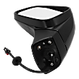 Driver and Passenger Side Mirror, Power Adjust, Heated, Manual Folding, Paintable, In-housing Signal Light, No Memory, No Puddle Light, No Auto-Dim, With Blind Spot Detection in Glass