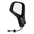 Driver and Passenger Side Mirror, Power Adjust, Heated, Manual Folding, Paintable, In-housing Signal Light, No Memory, No Puddle Light, No Auto-Dim, With Blind Spot Detection in Glass
