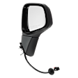 Driver and Passenger Side Mirror, Power Adjust, Heated, Manual Folding, Paintable, No Signal Light, No Memory, No Puddle Light, No Auto-Dim, No Blind Spot Feature