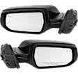 Driver and Passenger Side Mirror, Power Adjust, Non-Heated, Manual Folding, Paintable, No Signal Light, No Memory, No Puddle Light, No Auto-Dim, With Blind Spot Detection in Glass