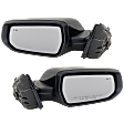 Driver and Passenger Side Mirrors, Power Adjust, Manual Folding, Heated, Paintable, In-Housing Signal Light, With Memory, No Puddle Light, No Auto-Dimming, With Blind Spot Detection in Glass