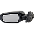 Driver and Passenger Side Mirrors, Power Adjust, Manual Folding, Heated, Paintable, In-Housing Signal Light, With Memory, No Puddle Light, No Auto-Dimming, With Blind Spot Detection in Glass