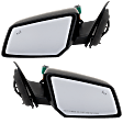 Driver and Passenger Side Mirror, Power Adjust, Heated, Power Folding, Paintable, In-housing Signal Light, With Memory, No Puddle Light, No Auto-Dim, With Blind Spot Detection in Glass