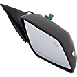 Driver and Passenger Side Mirror, Power Adjust, Heated, Power Folding, Paintable, In-housing Signal Light, With Memory, No Puddle Light, No Auto-Dim, With Blind Spot Detection in Glass