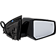 Driver and Passenger Side Mirror, Power Adjust, Heated, Power Folding, Paintable, In-housing Signal Light, With Memory, No Puddle Light, No Auto-Dim, With Blind Spot Detection in Glass
