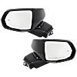 Driver and Passenger Side Mirror, Power Adjust, Heated, Manual Folding, Paintable, In-housing Signal Light, No Memory, No Puddle Light, No Auto-Dim, With Blind Spot Detection in Glass